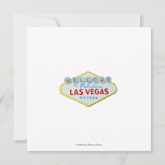 カジノのテーマのベガスのスタイルの卒業パーティー 招待状 (裏面)