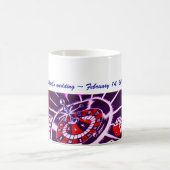 カジノのテーマの紫色の情熱の記念品 コーヒーマグカップ (中央)