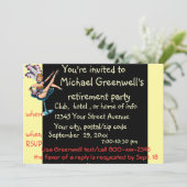 カジノのテーマの退職パーティー 招待状 (スタンド正面)