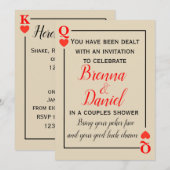 カジノのテーマ 招待状 (正面/裏面)