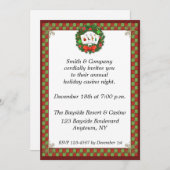 カジノのトランプのポーカーのリースの休日の招待状 招待状 (正面/裏面)