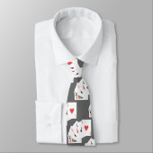 カジノのトランプゲームのデザインのテーマのネクタイ ネクタイ (タイ)