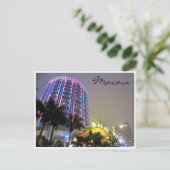 カジノのネオンライト ポストカード (スタンド正面)