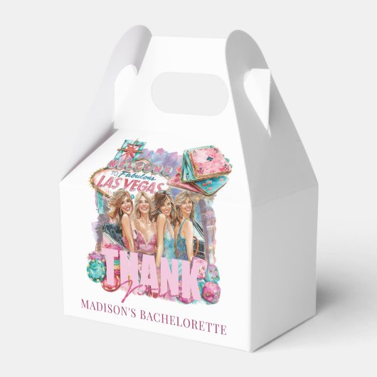 カジノのバチェロレッテ・ラグジュアリー・ピンク・ガールズ フェイバーボックス (正面サイド)