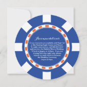 カジノのポーカー用のチップ|の結婚情報 招待状 (裏面)