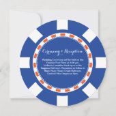 カジノのポーカー用のチップ|の結婚情報 招待状 (正面)