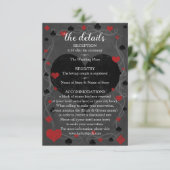 カジノのラスベガスの結婚式の詳細 エンクロージャーカード (スタンド正面)