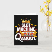 カジノの女王 スロットマシン アート 女性 ギャル向け カード (黄色い花)