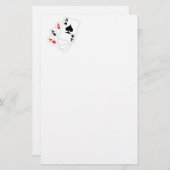 カジノの文房具4つのエース 便箋 (正面/裏面)