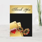 カジノの破片は尋ねます私に破片に名前を置くために感謝していしています サンキューカード (正面)