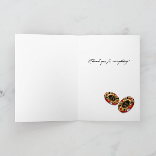 カジノの破片は尋ねます私に破片に名前を置くために感謝していしています サンキューカード (内部)