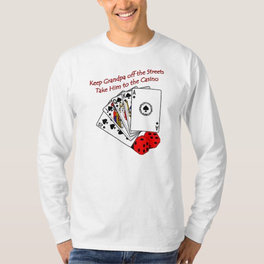 カジノの祖父 Tシャツ (正面)
