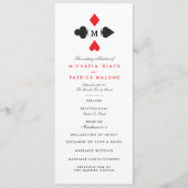 カジノの結婚式プログラム プログラム (正面)