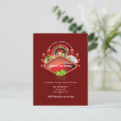 カジノの誕生日パーティー ポストカード (スタンド正面)