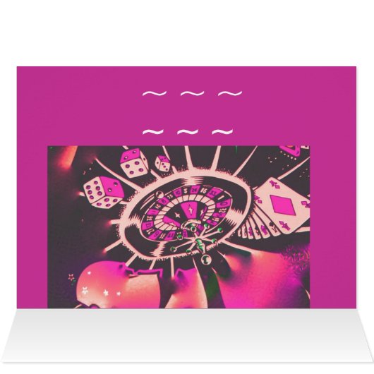 カジノの賭博のテーマのテーブル数ゲストの名前のテント (内部横(上))