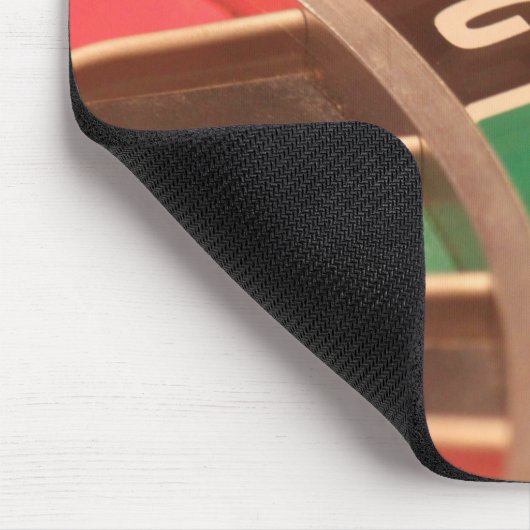 カジノの賭博のルーレット盤のヴィンテージのレトロStyl マウスパッド (コーナー)