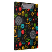 カジノアイコンカラフルノートブック クリップボード (右)