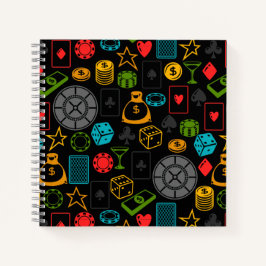 カジノアイコンカラフルノートブック ノートブック