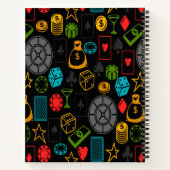 カジノアイコンカラフルノートブック ノートブック (裏面)