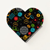 カジノアイコンカラフルノートブック ノートブック (裏面)