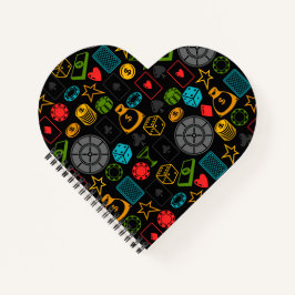 カジノアイコンカラフルノートブック ノートブック