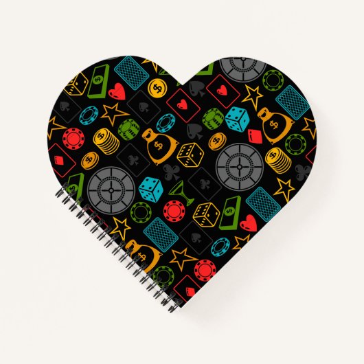 カジノアイコンカラフルノートブック ノートブック (正面)