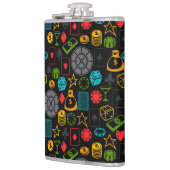 カジノアイコンカラフルフラスコ フラスク (左)