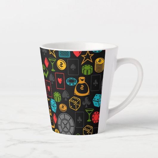 カジノアイコン カフェラテマグ (右)