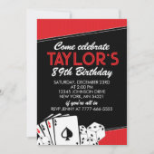 カジノアダルトバースデーパーティ招待状 招待状 (正面)