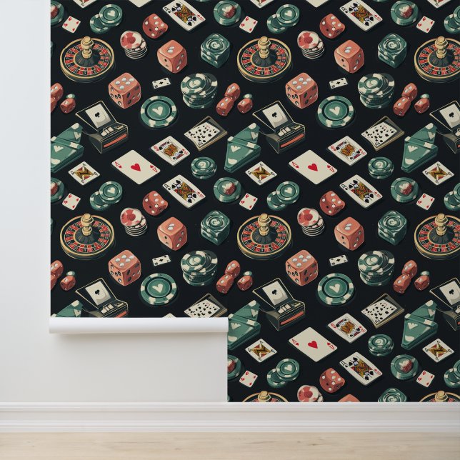 カジノインテリアポーカーカード賭博サイコロルーレット 壁紙 (アプリケーション)