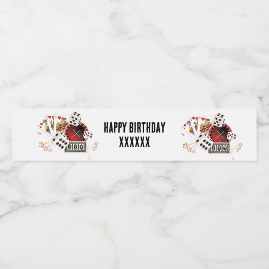 カジノウォーターボトルラベル – カジノ ペットボトルラベル (シングルラベル)