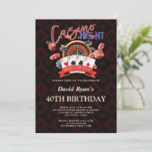 カジノエレガントナイトベガス40th誕生日パーティー 招待状 (スタンド正面)