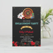 カジノエンゲージメントパーティー招待状 招待状 (スタンド正面)