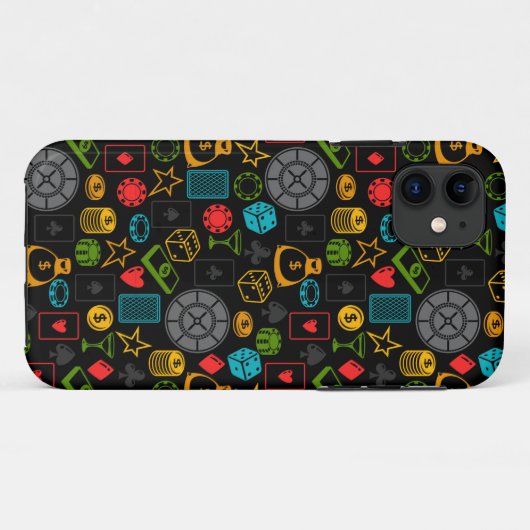 カジノカラフルアイコン Case-Mate iPhoneケース (裏面(横))