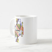 カジノカードと彼女の女王 コーヒーマグカップ (正面左)