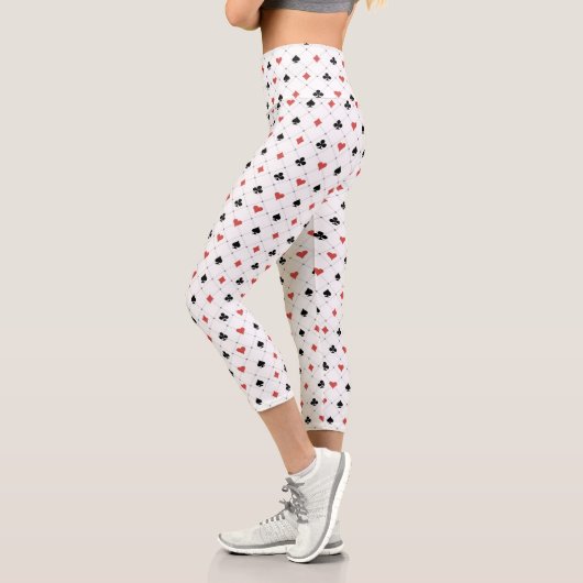 カジノカードパターン カプリレギンス (左)