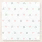 カジノカードパターン ガラスコースター (裏面)