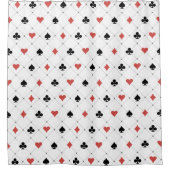 カジノカードパターン シャワーカーテン (正面)