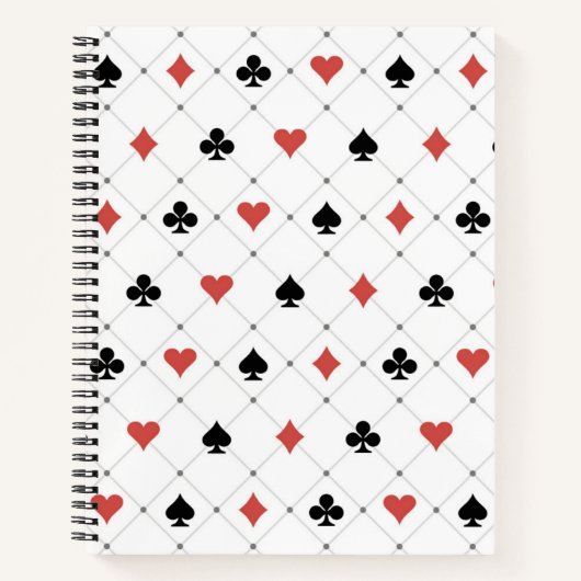 カジノカードパターン ノートブック (正面)