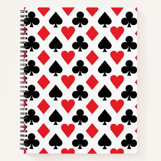 カジノカードパターン ノートブック (正面)