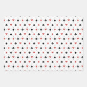 カジノカードパターン ラッピングペーパーシート (正面)