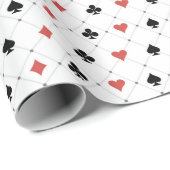 カジノカードパターン ラッピングペーパー (ロールコーナー)