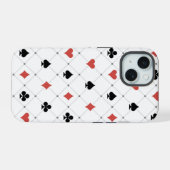 カジノカードパターン iPhone 15ケース (裏面横)