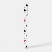 カジノカードパターン iPhone 15ケース (右側面)