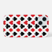 カジノカードパターン iPhone 15ケース (裏面横)