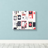 カジノカード キャンバスプリント (インサイチュ (ウッドフロア))