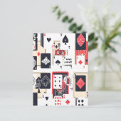 カジノカード | 抽象芸術 モダン ポストカード (スタンド正面)