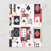 カジノカード | 抽象芸術 モダン ポストカード (正面)