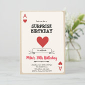 カジノギャンブルカード招待 招待状 (スタンド正面)