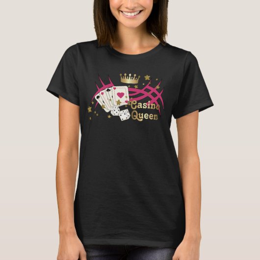 カジノクイーン Tシャツ (正面)